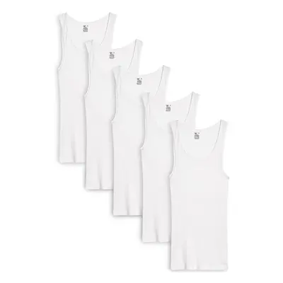 Reebok Mens Undershirts - Soft Breathable A-Shirt Tank Top (5 Pack)