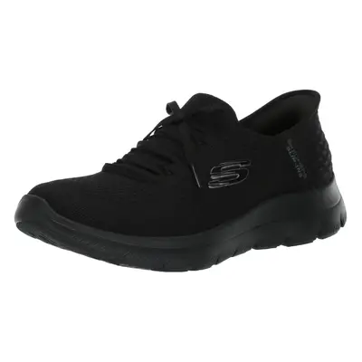 Skechers Women's Hands Free Slip-INS Summits Sneaker Black/Black=BBK