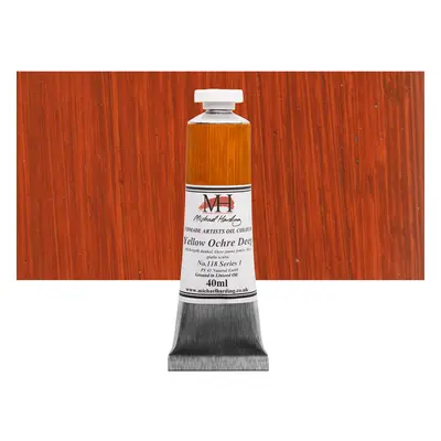 Michael Harding Artist Oil Colours Yellow Ochre Deep 40ml Tube