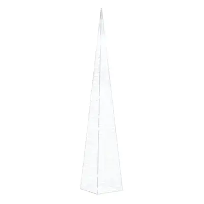 vidaXL Acrylic Decorative LED Light Cone Cold White Holiday Ornament