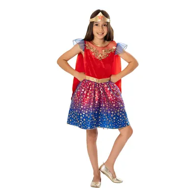 (7 - years (122-128 cm)) Deluxe Wonder Woman child costume