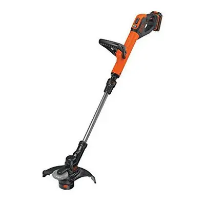 BLACK+DECKER String Grass Trimmer, Cordless cm. 2.0Ah Lithium Ion Battery, Orange, STC1820PC-GB