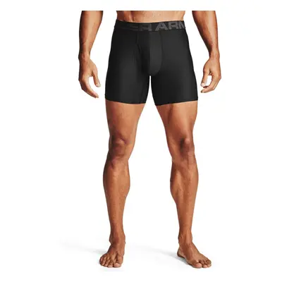 Under Armour mens Tech 6-inch Boxerjock 2-Pack Black (001)/Black