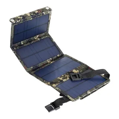 USB Solar Charger 20W Portable Solar Panel Phone Charger for iPhone Android iPads Foldable Solar