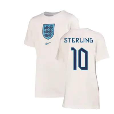 (XLB) England Crest Tee (White) - Kids (Sterling 10)