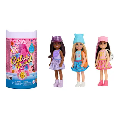 Color Reveal Dolls, Chelsea Small Doll with Unboxing Surprises Including Color Change, Sporty Se