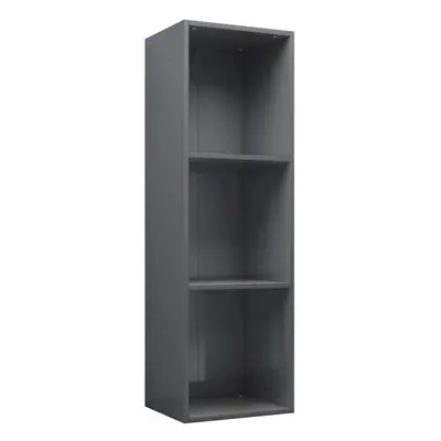 (high gloss grey, x x cm) vidaXL Book Cabinet/TV Cabinet Engineered Wood Highboard Cupboard Book