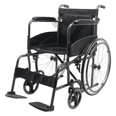 Deluxe Self Propelled Steel Wheelchair - Semi-Foldable - 110kg Weight Limit