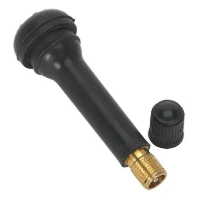 100 PK Snap-in Tubeless Tyre Valve TR412 - 49mm Length - Replacement Valve