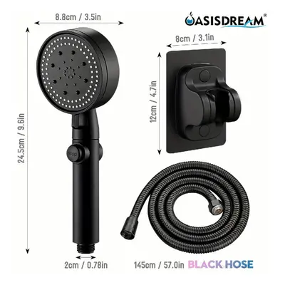 3pcs Adjustable High Pressure Shower Head Spa Like Shower With This High Pressure Mode Shower He