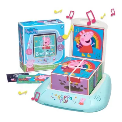 WOW! STUFF Peppa Pig Musical Puzzle Blocks | Pre-School Learning Toy That Plays Nursery Rhyme So