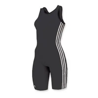 adidas Women's Stripe Wrestling Singlet (Black/White WL)