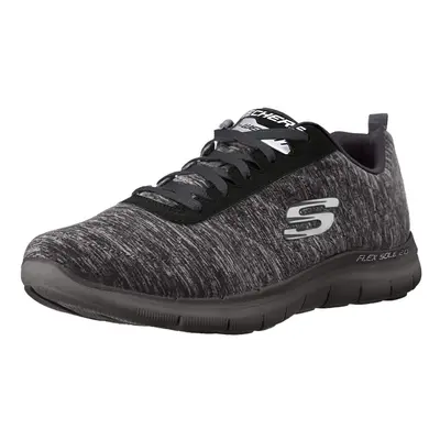 Skechers Women's Flex Appeal 2.0 Black/Charcoal Sneaker W US