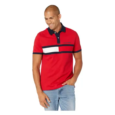 Tommy Hilfiger Men's Short Sleeve Cotton Pique Flag Polo in Regular Fi