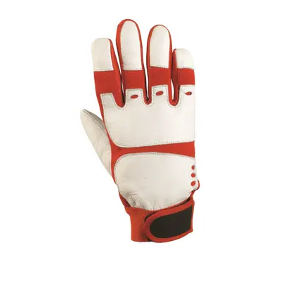 BATTERS GLOVE-YOUTH LARGE-RED