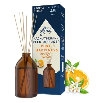 Aromatherapy Reed Diffuser, Home Decor Essential Oils Diffuser Uplifting Fragrance, Pure Happine