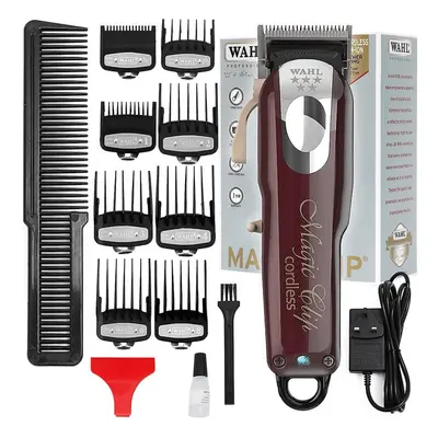 5 Star Cordless Magic Clip Professional Hair Clippers Trimmers Pro Lightweight Haircutting Kit S