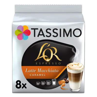 Tassimo L'OR Caramel Latte Macchiato Coffee Pods x8 (Pack of 5, Total Drinks)