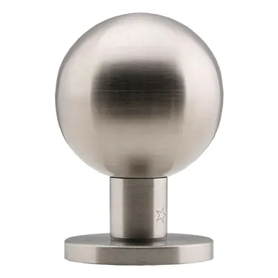 Round Mortice Door Knob Satin Stainless Steel 50mm Rose Modern Handle