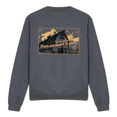 (XXL, Charcoal) Yellowstone Unisex Adult Seasons Greetings From The Yellowstone Christmas Sweats