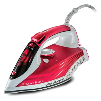 Russell Hobbs Ultra Steam Pro Iron, Ceramic non-stick soleplate, Large 320ml Easy Fill Water Tan