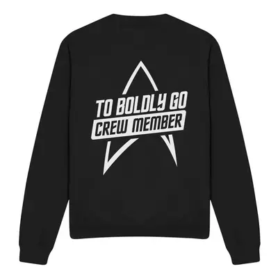 (L, Black) Star Trek Unisex Adult The Next Generation Crew Member Sweatshirt