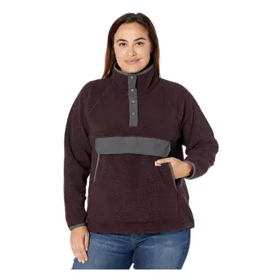 Carhartt Women's Relaxed Fit Fleece Pullover BlackBerry Heather Medi