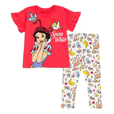 Disney Princess Snow White Animals Little Girls T-Shirt and Capri Legg