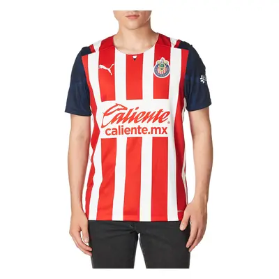 PUMA Chivas Guadalajara Home Men's Soccer Jersey- 2021/22 (Small) Red