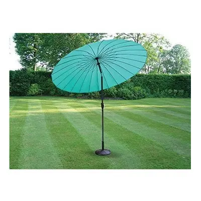 2.6m Teal Turquoise Garden Parasol Umbrella with Crank & Tilt Function