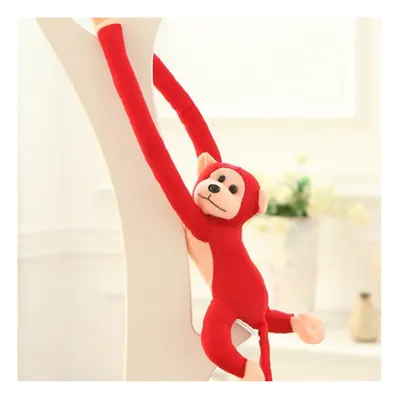 Plush Monkey Mascot with Sound and Velcro, cm Red