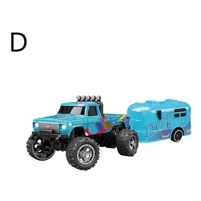 (Blue) 1/64 Variable Speed Racing Mini Remote Control Car Electric Four-wheel Drive Off-road Dri