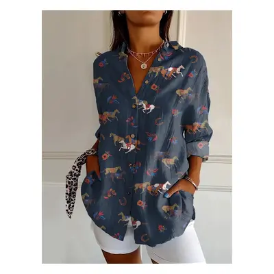 (YK1782, S) new women's long shirt summer European and American trendy half-sleeved shirt tiger 