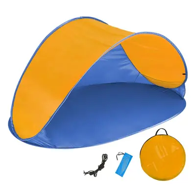 (blue/orange) Popup beach sea tent wind sun UV protection shade shelter canopy festival new