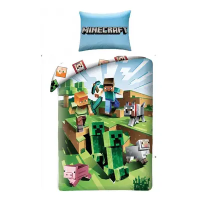 Minecraft Battle Single Cotton Duvet Cover Set - European Size