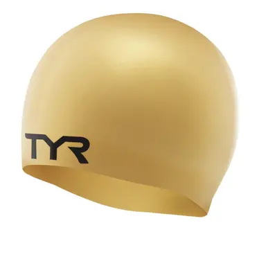 TYR Adult Silicone Wrinkle-Free Swim Cap (Gold)