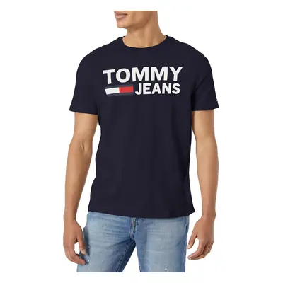 Tommy Hilfiger mens Short Sleeve Graphic T-shirt T Shirt Deep Blue