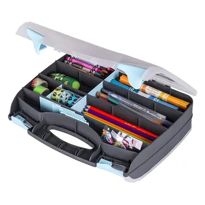 ArtBin 6877AG Double-Sided Quick View Carrying Case Portable Art & Craft Organizer with Removabl