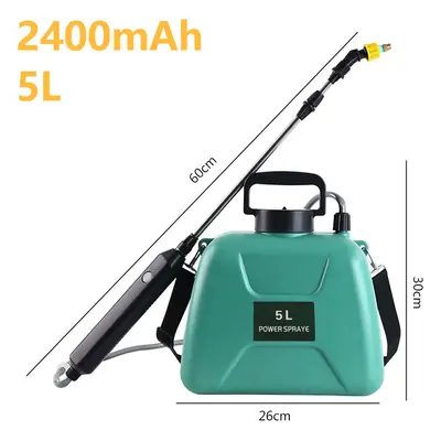 (L Sprayer) 5L Electric Sprayer Rechargeable Automatic Atomization Plant Sprayer Gardening Irrig