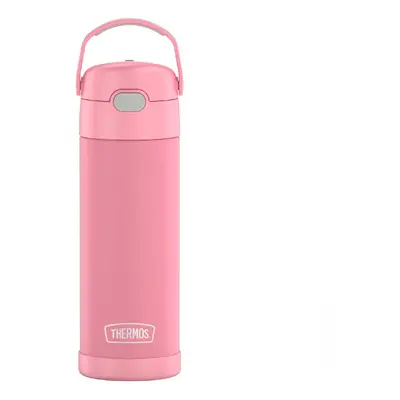 THERMOS FUNTAINER Ounce Stainless Steel Vacuum Insulated Bottle with Wide Spout Lid Pink