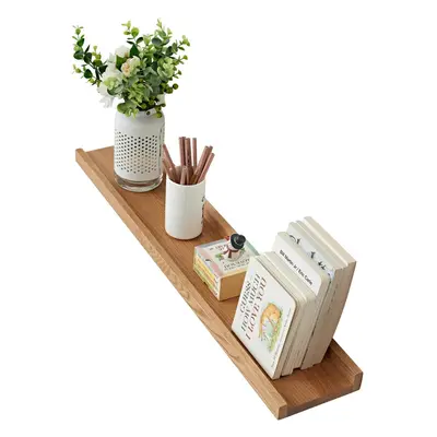 (80 x cm) Wooden Floating Shelves for Wall, Solid Oak Picture Ledge Shelf inch Wall Mounted Oak 