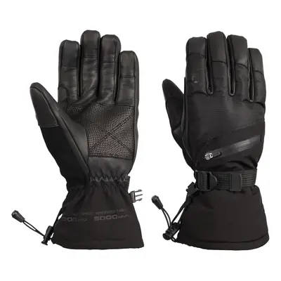 (M, Black) Trespass Unisex Adult Edonia DLX Leather Ski Gloves