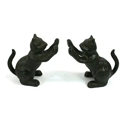 Cast Iron Bookends or Door Stops. A Set of Cats Playing. The Perfect Gift for a cat Lover and a 