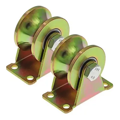 2 Pcs U Groove Gate Wheel Gate Roller Wheel Sliding Gate Wheels 50mm for Inverted Track Industri