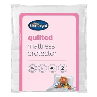 Silentnight Quilted Mattress Protector Premium Luxury Soft Cosy Mattress Cover Protector Pad w/ 