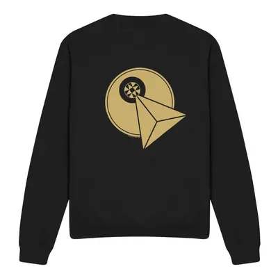 (S, Black) Star Trek Unisex Adult Vulcan Logo Sweatshirt