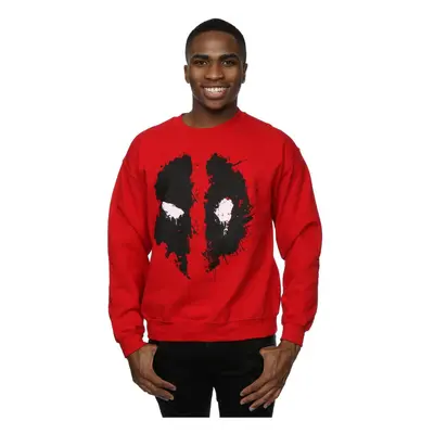 (M, Cherry Red) Marvel Mens Deadpool Splat Face Sweatshirt