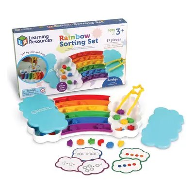 Rainbow Sorting Set, 37-Piece, Fine Motor Skills, Sorting, Patterning, Addition Skills, Toddler 