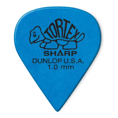 Dunlop Tortex Sharp guitar Picks 10mm Blue Pack