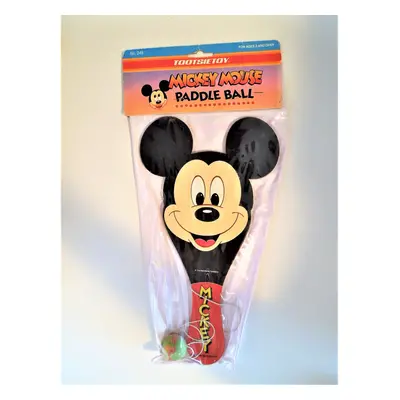 Mickey Mouse Disney Mickeys Stuff for Kids Paddle Ball Manufactured in by TOOTISTOY